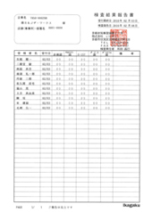 国内細菌検査報告書①